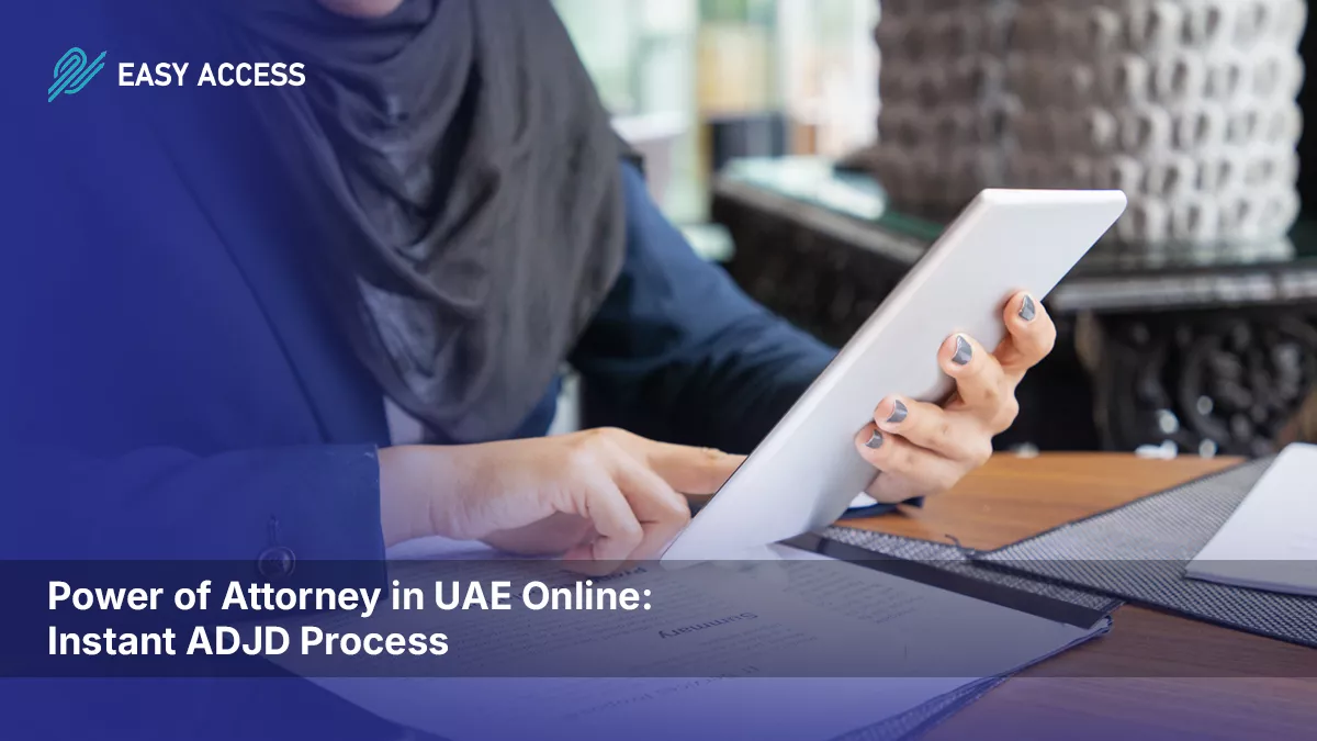 Power of Attorney UAE online ADJD automated system